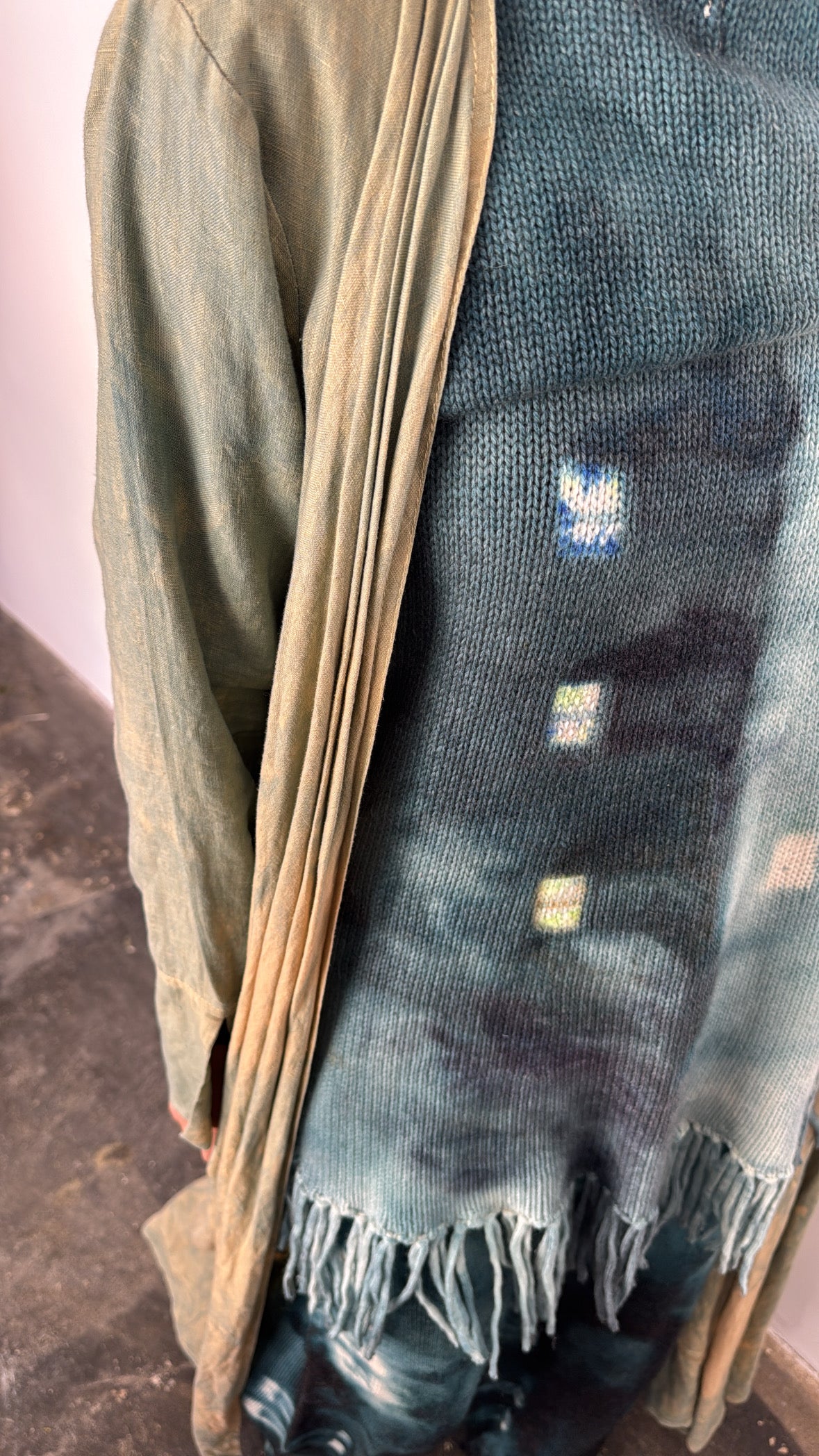 Hand-dyed knit set
