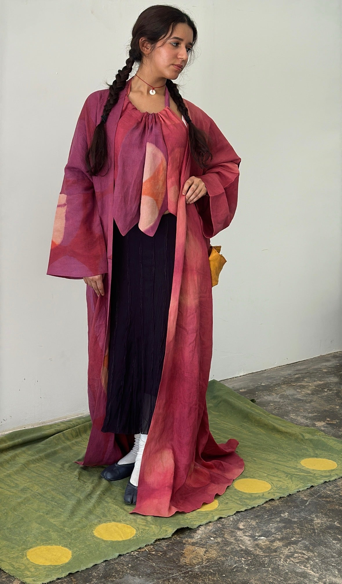 Ruby Hand-dyed Abaya