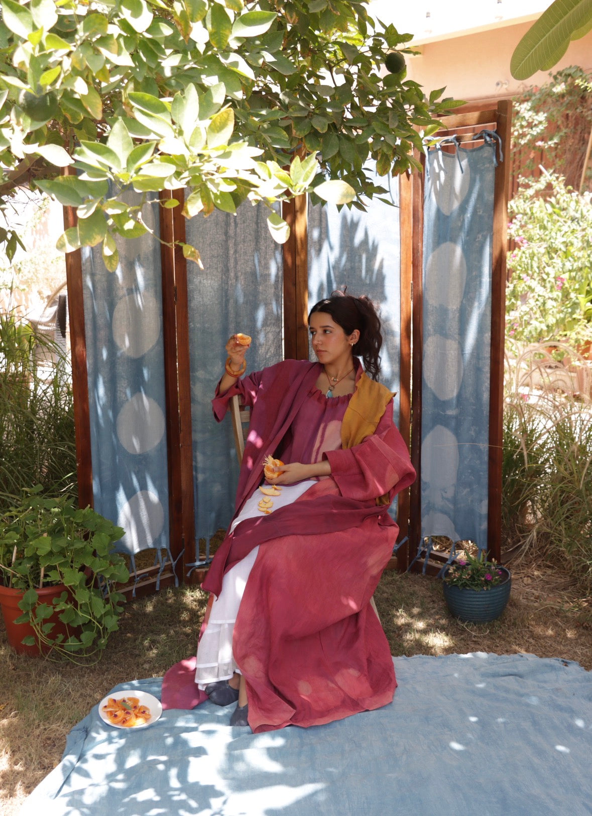 Ruby Hand-dyed Abaya