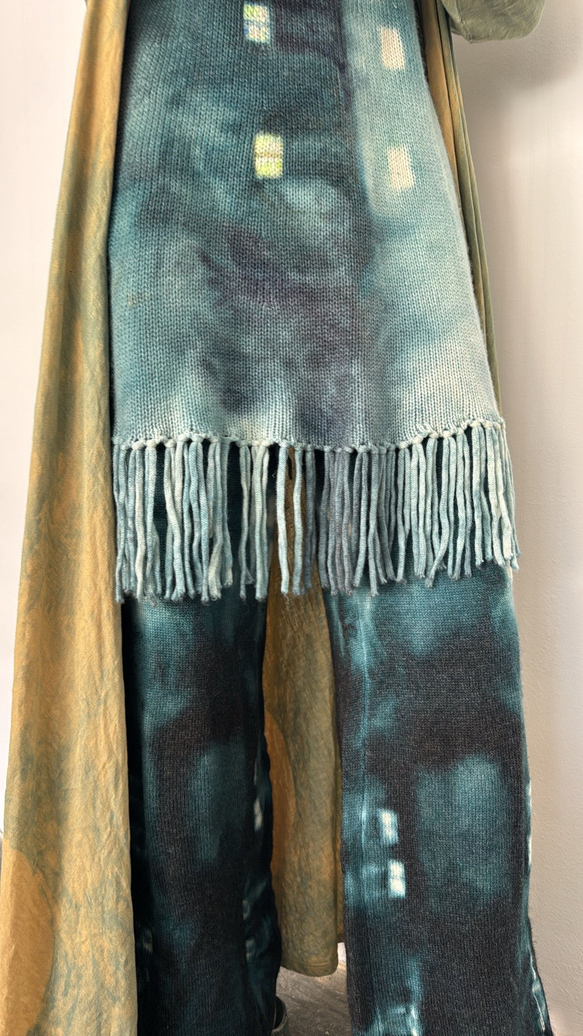 Hand-dyed knit set