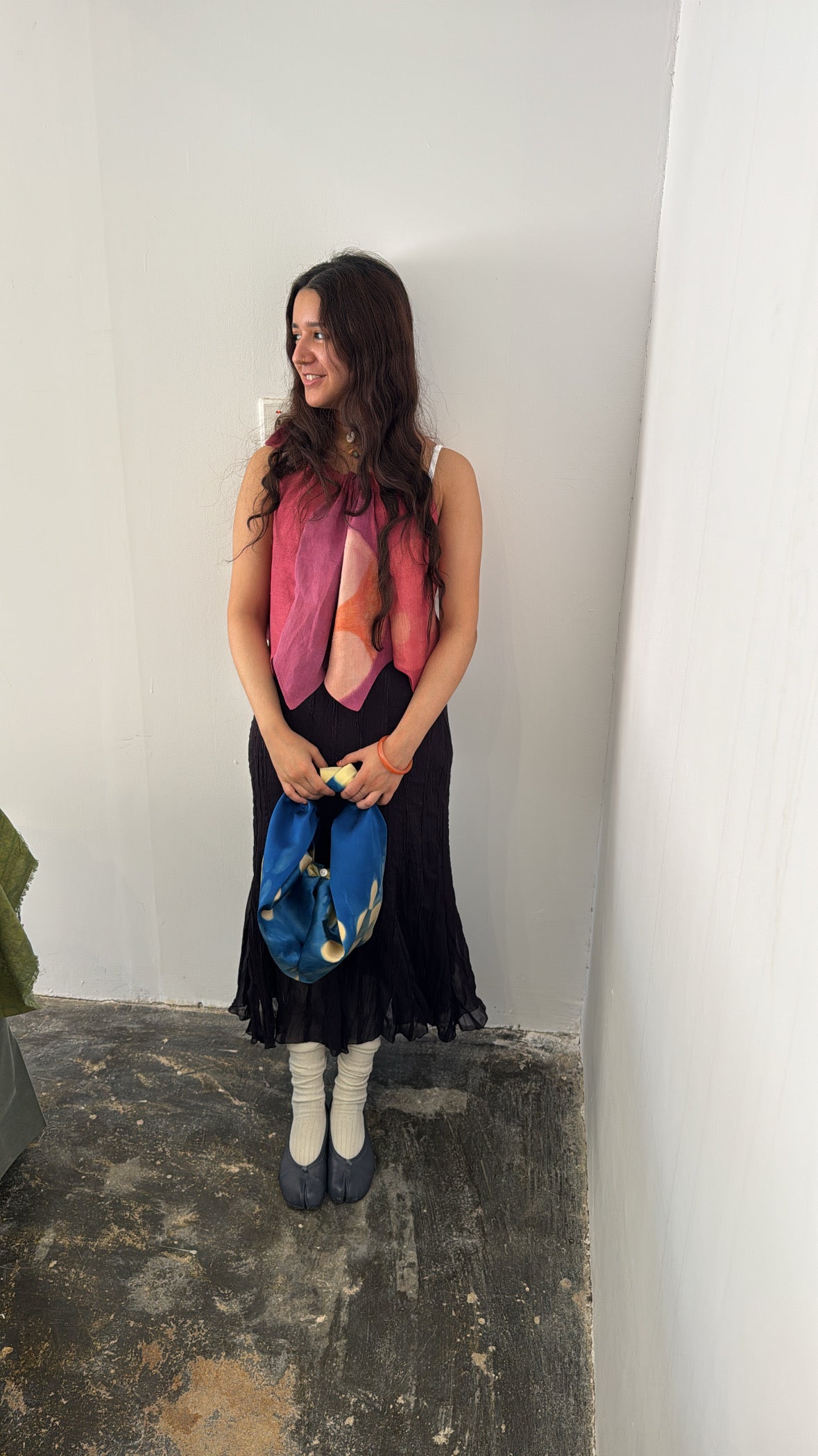 Ruby Hand-dyed Tie Top