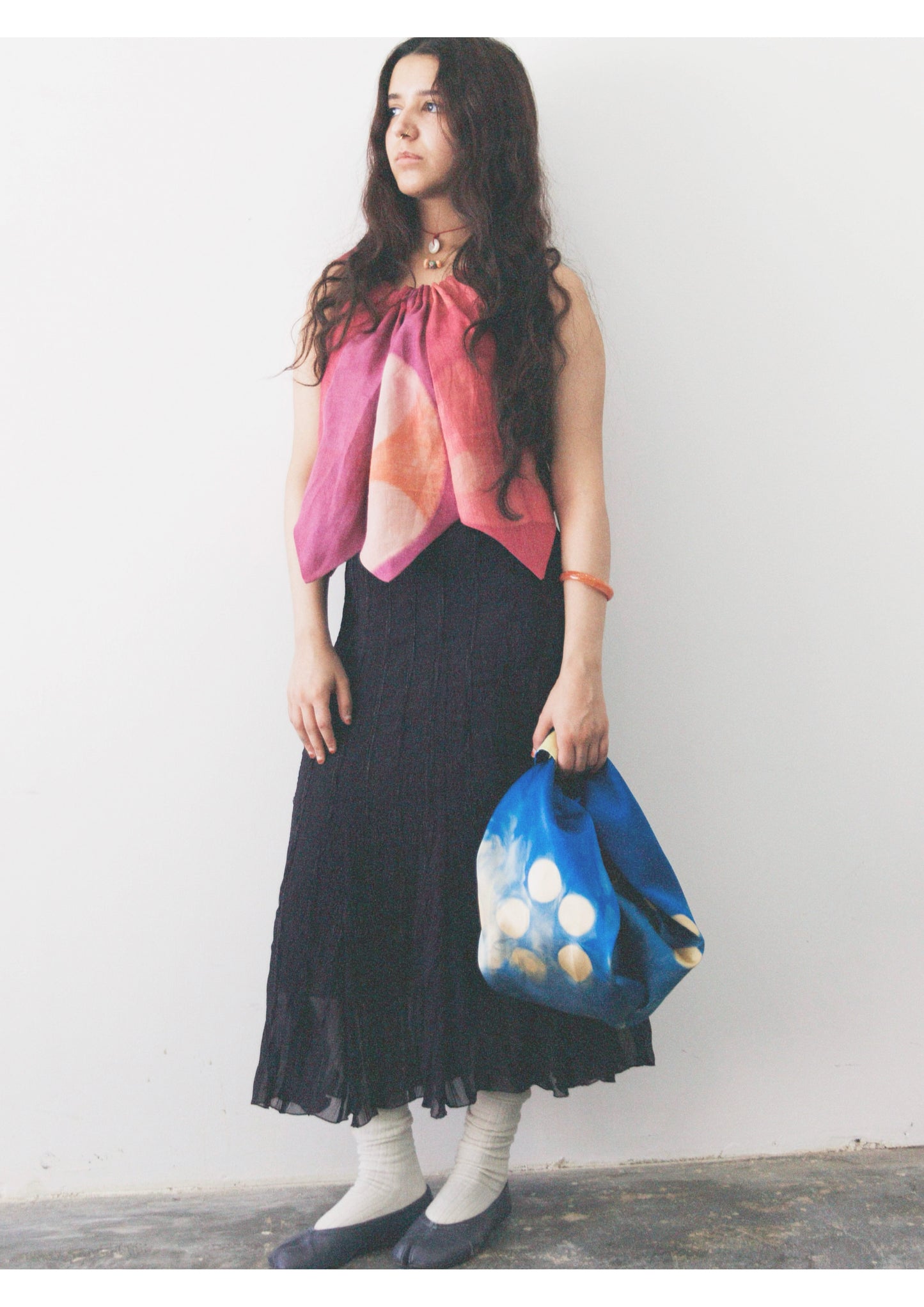 Ruby Hand-dyed Tie Top