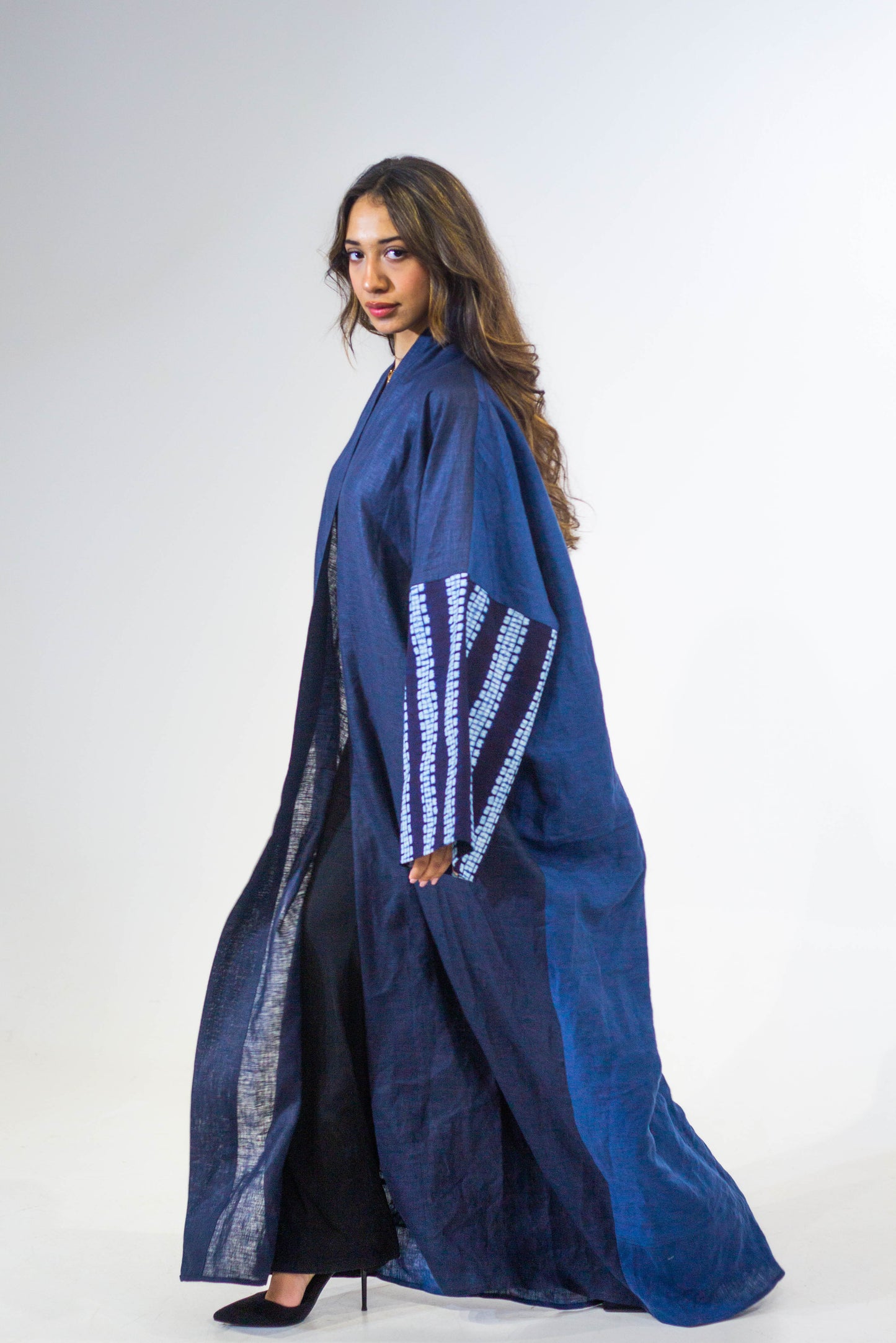 Double-Sided Blue Handmade Abaya